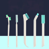 Kitchen Tools Clean Narrow Brush Plastic Cleaning Brush Long Handle Milk Bottle Glass Tube Cleaning Pan Bowl Brush Kit