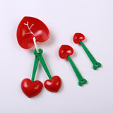 5 sets of heart-shaped measuring spoons, teaspoons, kitchen, flour, sugar, condiments, baking tools, wedding supplies