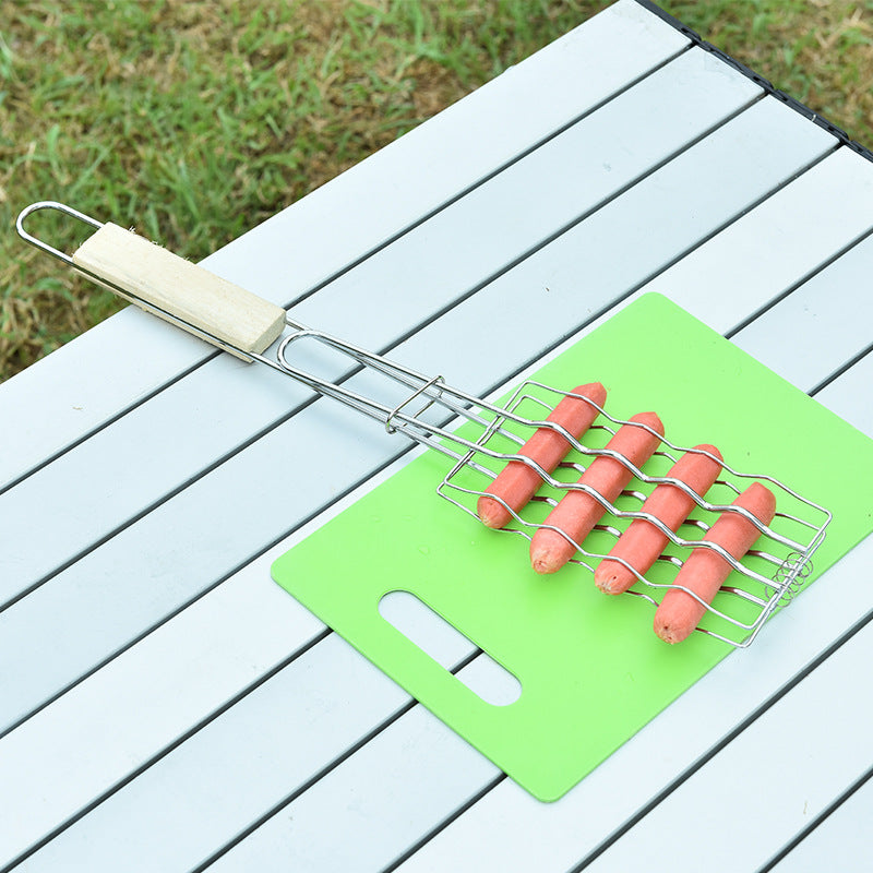 Wooden Handle Sausage Clip