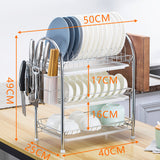 Multi-layer Floor Draining Bowl Rack Kitchen Shelf Countertop Dish Storage Knife And Fork Cabinet Dish Rack Storage Product