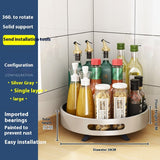 Kitchen Double-layer Rotating Seasoning Product Storage Rack