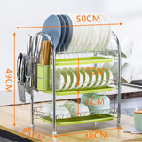 Multi-layer Floor Draining Bowl Rack Kitchen Shelf Countertop Dish Storage Knife And Fork Cabinet Dish Rack Storage Product
