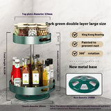 Kitchen Double-layer Rotating Seasoning Product Storage Rack
