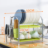 Multi-layer Floor Draining Bowl Rack Kitchen Shelf Countertop Dish Storage Knife And Fork Cabinet Dish Rack Storage Product