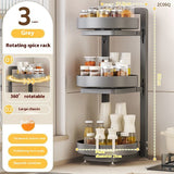 Kitchen Countertop Multi-function Rotating Seasoning Product Storage Rack