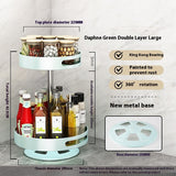 Kitchen Double-layer Rotating Seasoning Product Storage Rack