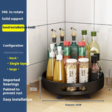 Kitchen Double-layer Rotating Seasoning Product Storage Rack