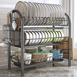 Multi-layer Floor Draining Bowl Rack Kitchen Shelf Countertop Dish Storage Knife And Fork Cabinet Dish Rack Storage Product
